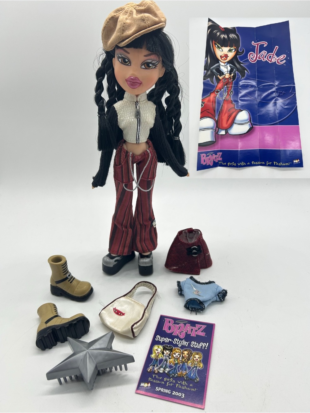 Vintage Y2K Bratz Doll Jade Xpress it COMPLETE SET